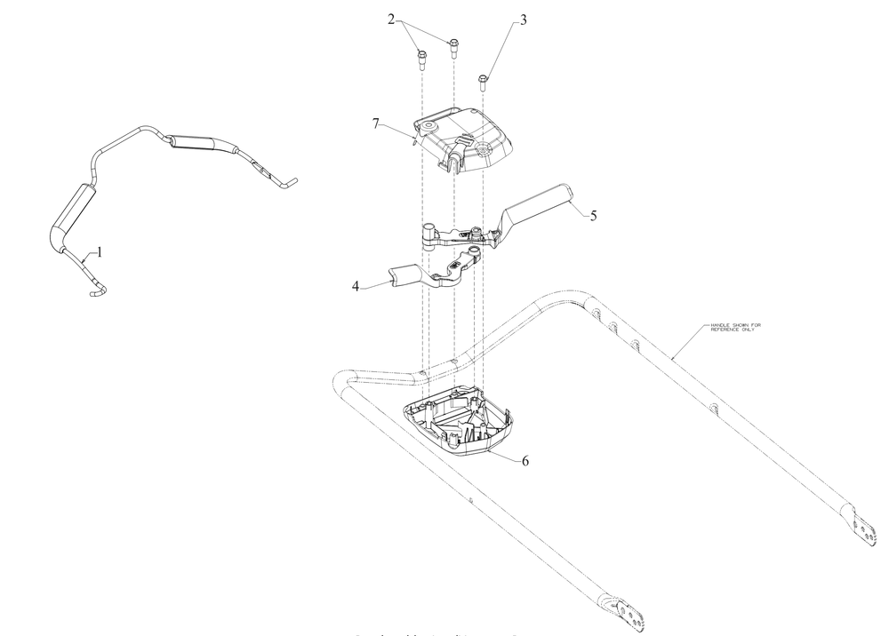 Control Bails Diagram and Parts List for SC300 (12AVA2M5710)(2019) Cub Cadet Lawn Mower
